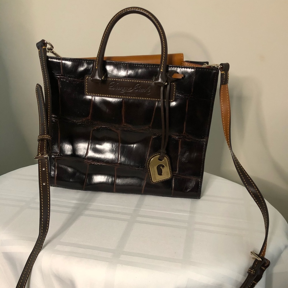 Deep Brown Structured Satchel